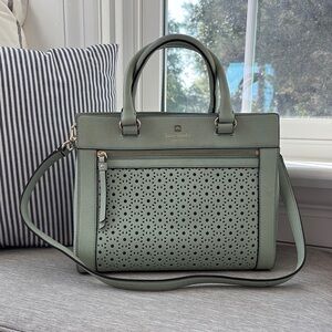 Kate Spade Green Satchel Bag with Chic Design